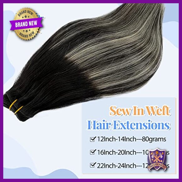 20 Inch Sew In Human Hair Extensions Double Weft 100 Gram Remy Hair main image 5